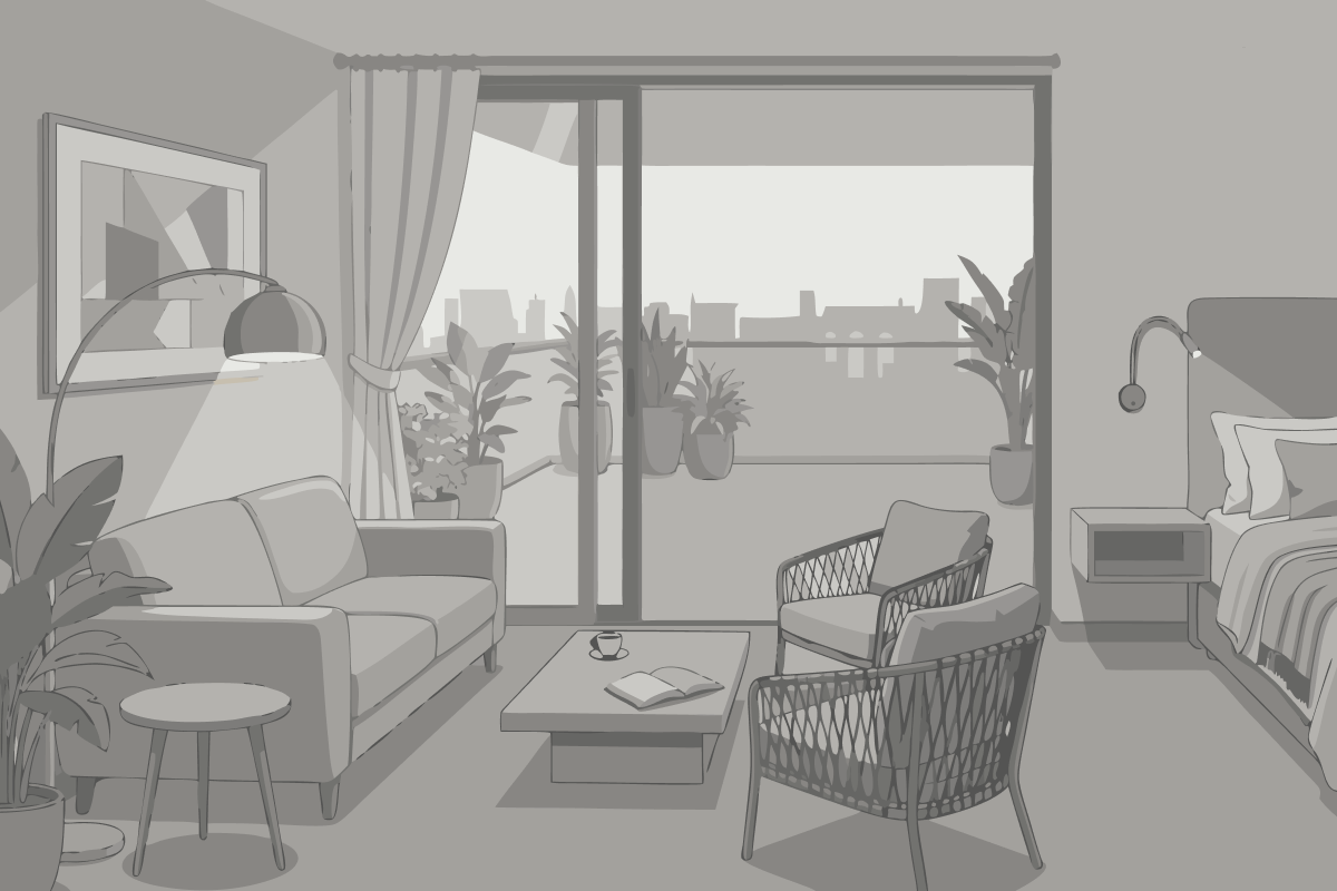 Apartment with View and Balcony